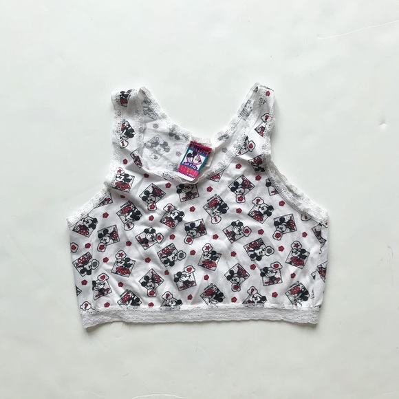 Vintage Disney Mickey Mouse crop tank top 10Y - Picture 2 of 6